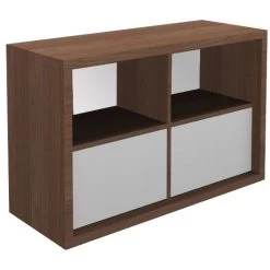 Gardena II Deco Combination Bookcase & Cupboard