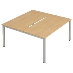 NEXT DAY InterAct Sliding Top Back To Back 2 Person Bench Desk -Home-Furniture 076105
