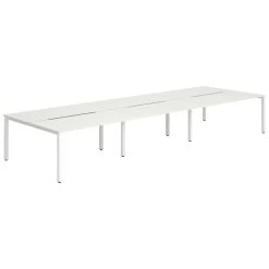 NEXT DAY InterAct Sliding Top Back To Back 6 Person Bench Desks -Home-Furniture 076136