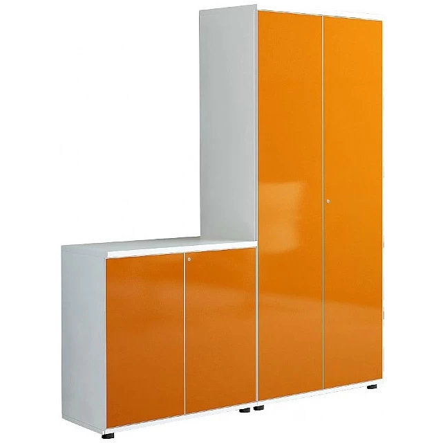 Oxide High Gloss Double Door Office Cupboards 1 Oxide High Gloss Double Door Office Cupboards