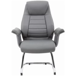 Jersey Executive Leather Faced Office Visitor Armchairs -Home-Furniture 076810
