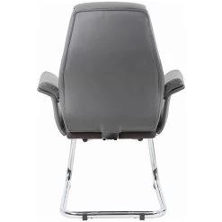 Jersey Executive Leather Faced Office Visitor Armchairs -Home-Furniture 076811