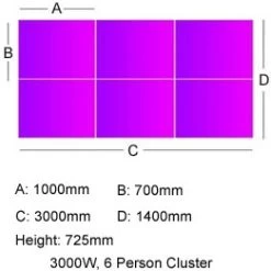 Unity Back To Back 1000W Compact Bench Desks -Home-Furniture 078206