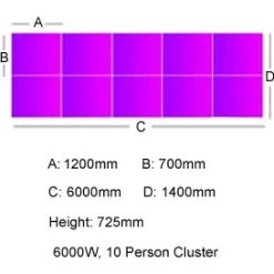 Unity Back To Back 1200W Compact Bench Desks -Home-Furniture 078228