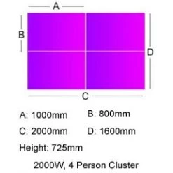 Unity Back To Back Bench Desk Cluster 1 -Home-Furniture 078423