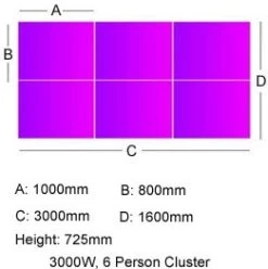 Unity Back To Back Bench Desk Cluster 1 -Home-Furniture 078424