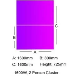 Unity Back To Back Bench Desk Cluster 4 11 Unity Back To Back Bench Desk Cluster 4 -Home-Furniture 078565