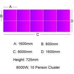 Unity Back To Back Bench Desk Cluster 4 15 Unity Back To Back Bench Desk Cluster 4 -Home-Furniture 078569