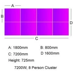 Unity Back To Back Bench Desk Cluster 5 -Home-Furniture 078572