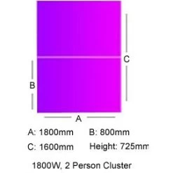 Unity Back To Back Bench Desk Cluster 5 -Home-Furniture 078574