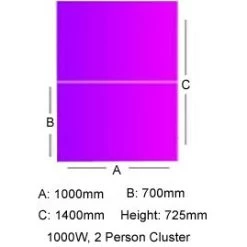 Unity Back To Back 1000W Compact Bench Desks -Home-Furniture 078579