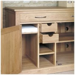Cavalli Solid Oak Computer Desk Hideaway -Home-Furniture 079301