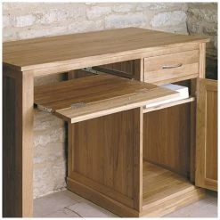 Cavalli Solid Oak Compact Computer Desk -Home-Furniture 079305