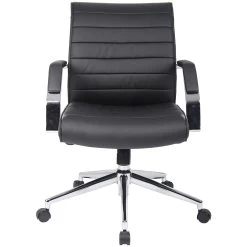 Identity Medium Back Leather Manager Chair -Home-Furniture 083406