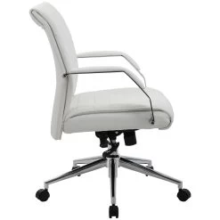 Identity Medium Back Leather Manager Chair -Home-Furniture 083409