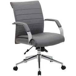 Identity Medium Back Leather Manager Chair