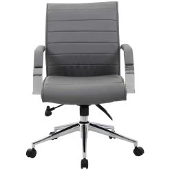 Identity Medium Back Leather Manager Chair -Home-Furniture 083414