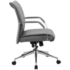 Identity Medium Back Leather Manager Chair -Home-Furniture 083416