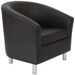NEXT DAY Collage Vinyl Tub Chairs With Metal Legs -Home-Furniture 085080