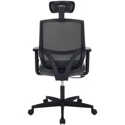 Impact Mesh Office Chair With Pocket Sprung Leather Seat -Home-Furniture 085129