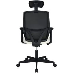 Impact Mesh Office Chair With Pocket Sprung Leather Seat -Home-Furniture 085146