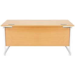 Commerce II Rectangular Desks With Single Fixed Pedestal -Home-Furniture 085369