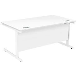 Commerce II Rectangular Desks With Single Fixed Pedestal -Home-Furniture 085375