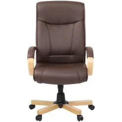 Farnham Executive Brown Leather Manager Chair -Home-Furniture 085526