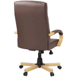 Farnham Executive Brown Leather Manager Chair -Home-Furniture 085527