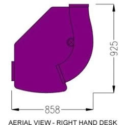 Ripple Compact Mini Reception Desk -Home-Furniture 087866