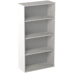 Vogue Essential White Office Bookcases -Home-Furniture 089354