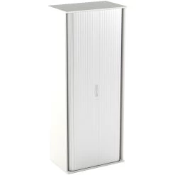 Vogue Essential White Tambour Cupboards -Home-Furniture 089361