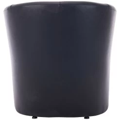 Brighton Black Bonded Leather Tub Chair -Home-Furniture 089416