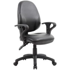 Comfort Ergo 2-Lever Leather Operator Chairs -Home-Furniture 089874