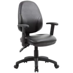 Comfort Ergo 2-Lever Leather Operator Chairs -Home-Furniture 089875