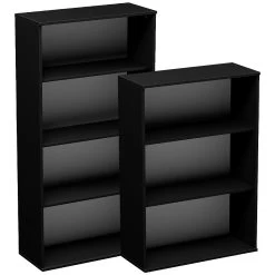 NEXT DAY Eclipse Essential Black Office Bookcases