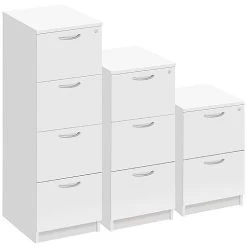 NEXT DAY Commerce II White Filing Cabinets