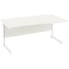 NEXT DAY Vogue White Wave Cantilever Desks