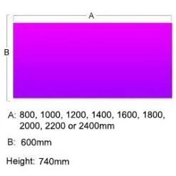 Presence Rectangular Meeting Tables 600D -Home-Furniture 093667