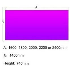 Presence Rectangular Meeting Tables 1400D -Home-Furniture 093677