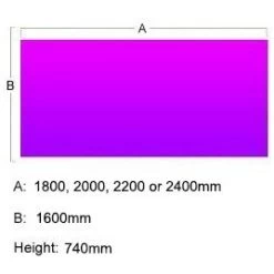 Presence Rectangular Meeting Tables 1600D -Home-Furniture 093678