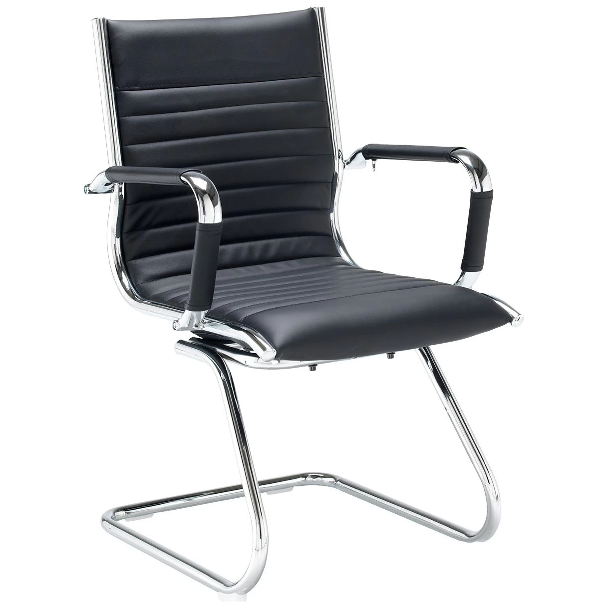 Bari Faux Leather Visitor Chair 1 Bari Faux Leather Visitor Chair