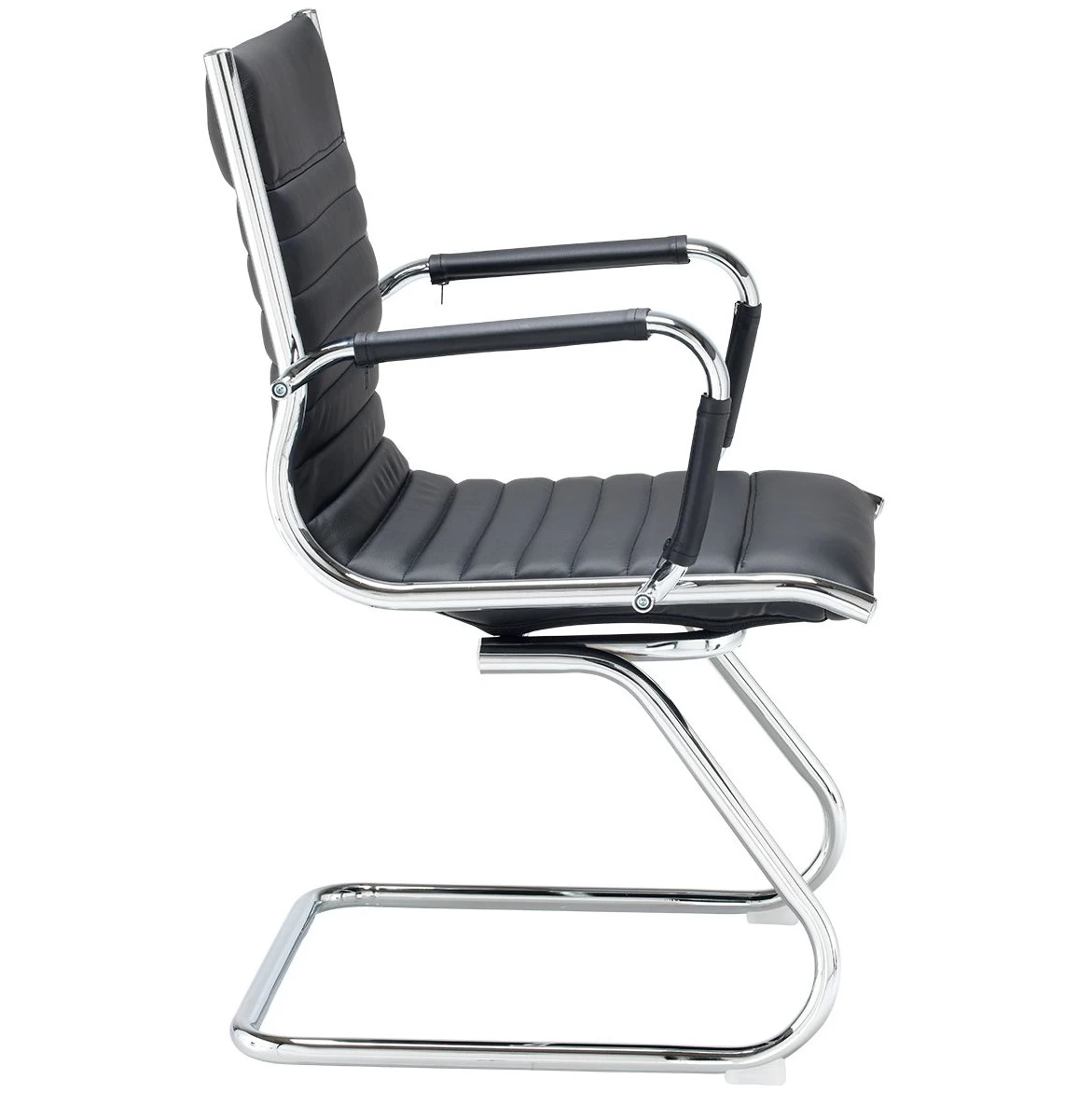 Bari Faux Leather Visitor Chair 2 Bari Faux Leather Visitor Chair - Image 2