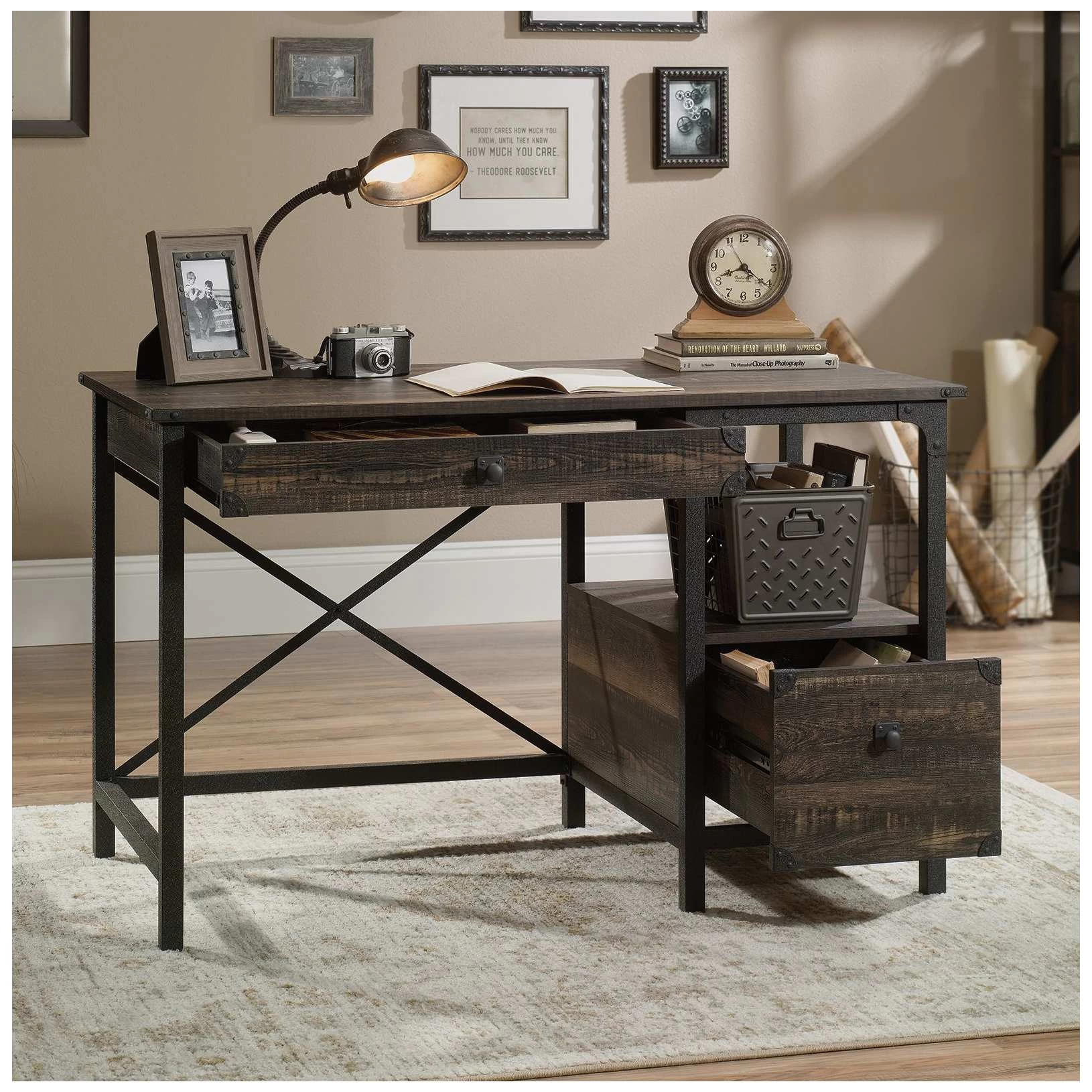 Arcadia Vintage Style Computer Desk 2 Arcadia Vintage Style Computer Desk - Image 2