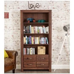 Fernhurst Solid Walnut Bookcases -Home-Furniture 099291