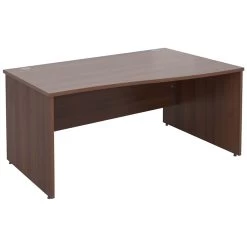 Malbec II Walnut Panel End Wave Desks
