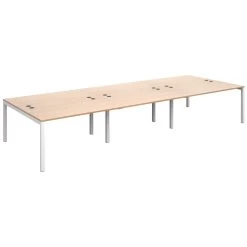 Next Day Parallel Triple Back To Back Bench Desk -Home-Furniture 100128