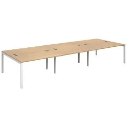 Next Day Parallel Triple Back To Back Bench Desk -Home-Furniture 100130