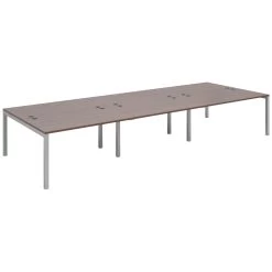 Parallel Triple Back To Back Bench Desk -Home-Furniture 100168