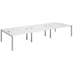 Parallel Triple Back To Back Bench Desk -Home-Furniture 100169
